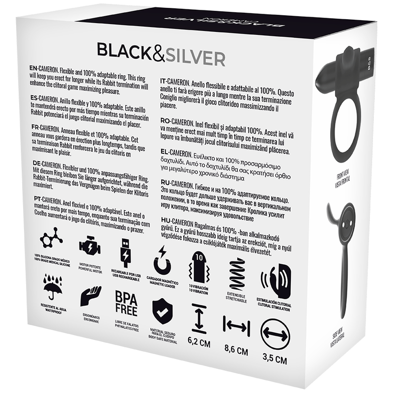 BLACK&SILVER - COCKRING À TÉLÉCOMMANDE CAMERON WATCHME – Image 6