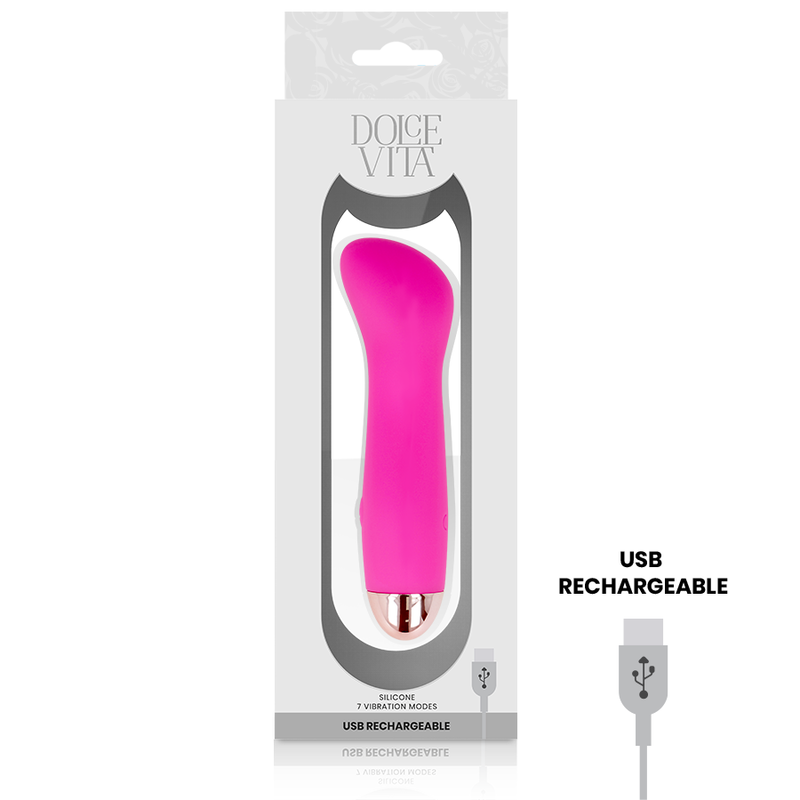DOLCE VITA - VIBRATEUR RECHARGEABLE ONE ROSE 7 VITESSES – Image 3