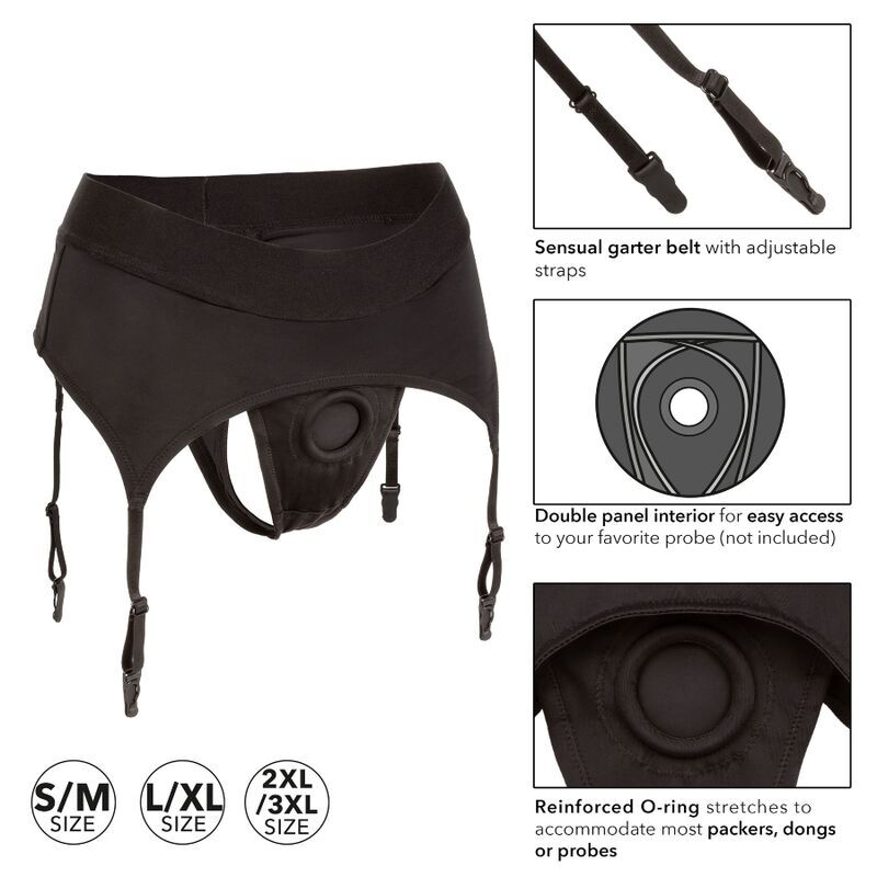 CALEXOTICS - PERIZOMA SENZA LIMITAZIONE CON GIARRETTIERA L/XL - immagine 4