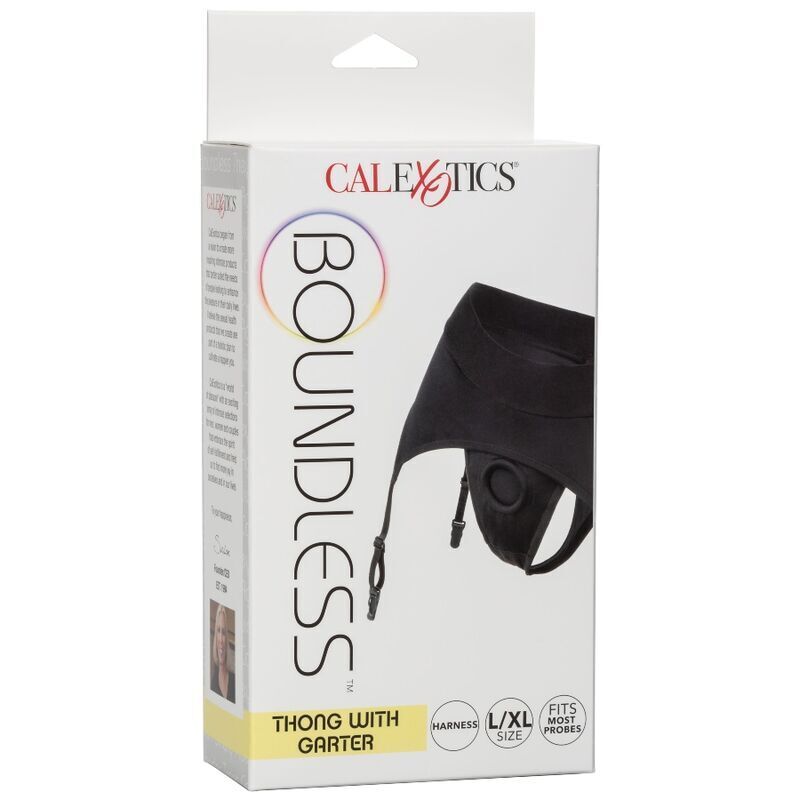 CALEXOTICS - BOUNDLESS THONG WITH GARTER S/M - Image 3