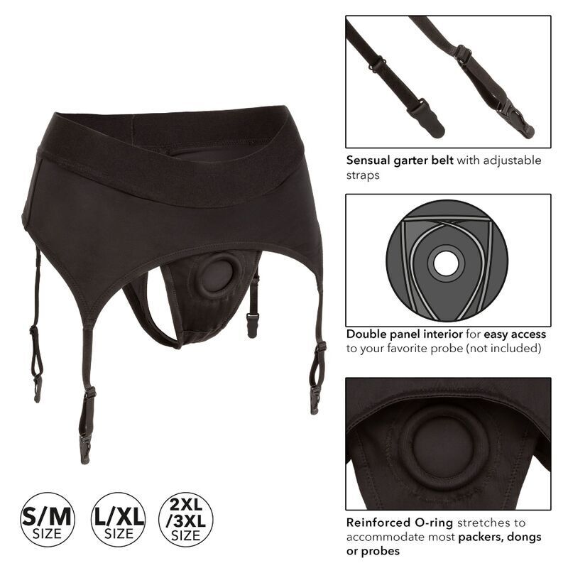 CALEXOTICS - BOUNDLESS THONG WITH GARTER S/M - Image 2