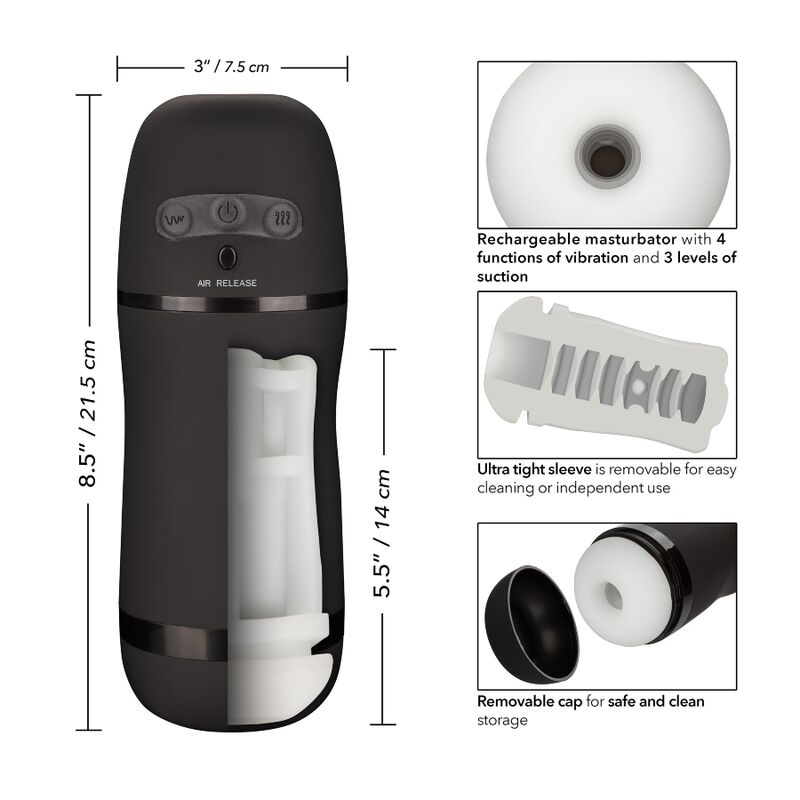 CALEXOTICS - VIBRIERENDER SAUGMASTURBATOR MIT OPTIMALER LEISTUNG – Bild 8