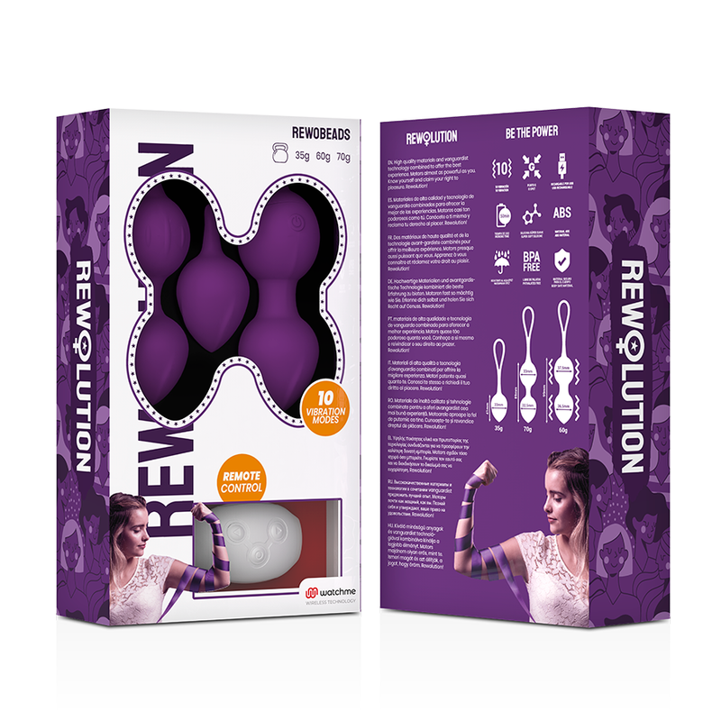 REWOLUTION - REWOBEADS BOLAS VIBRATÓRIAS CONTROLE REMOTO COM TECNOLOGIA WATCHME - Image 5
