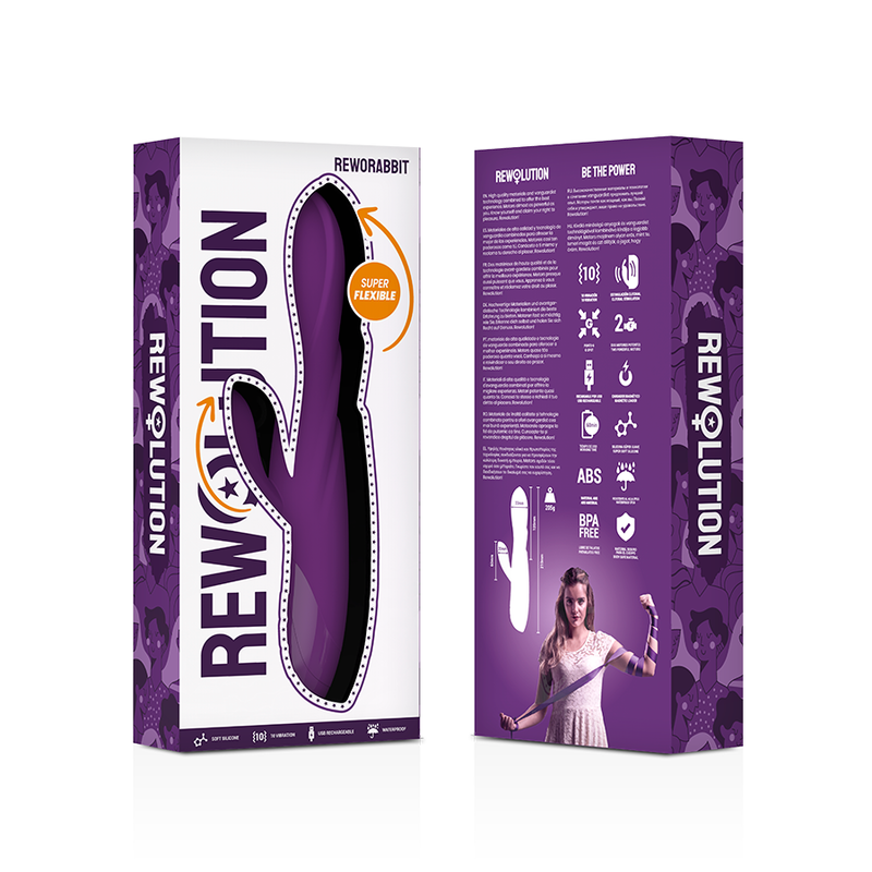 REWOLUTION - REWORABBIT VIBRATEUR FLEXIBLE AVEC LAPIN – Image 7