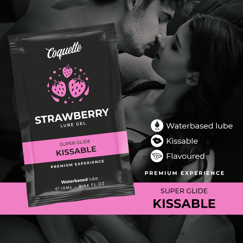 COQUETTE CHIC DESIRE - KUSSBARES SCHMIERMITTEL AUF ERDBEERWASSERBASIS TASCHE 10 ML – Bild 3