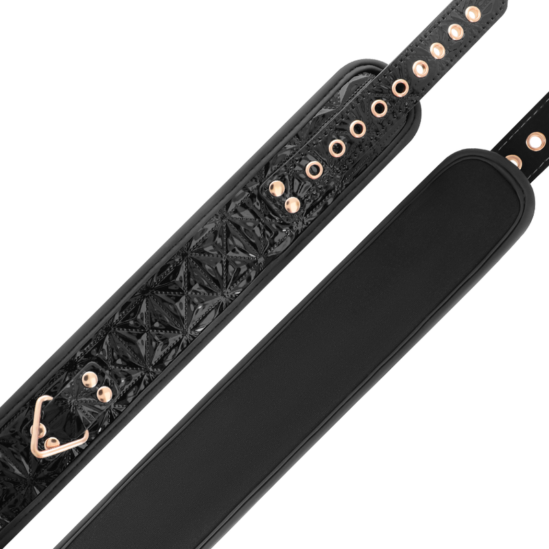 BEGME - BLACK EDITION PREMIUM VEGANER LEDERHALSBAND – Bild 4