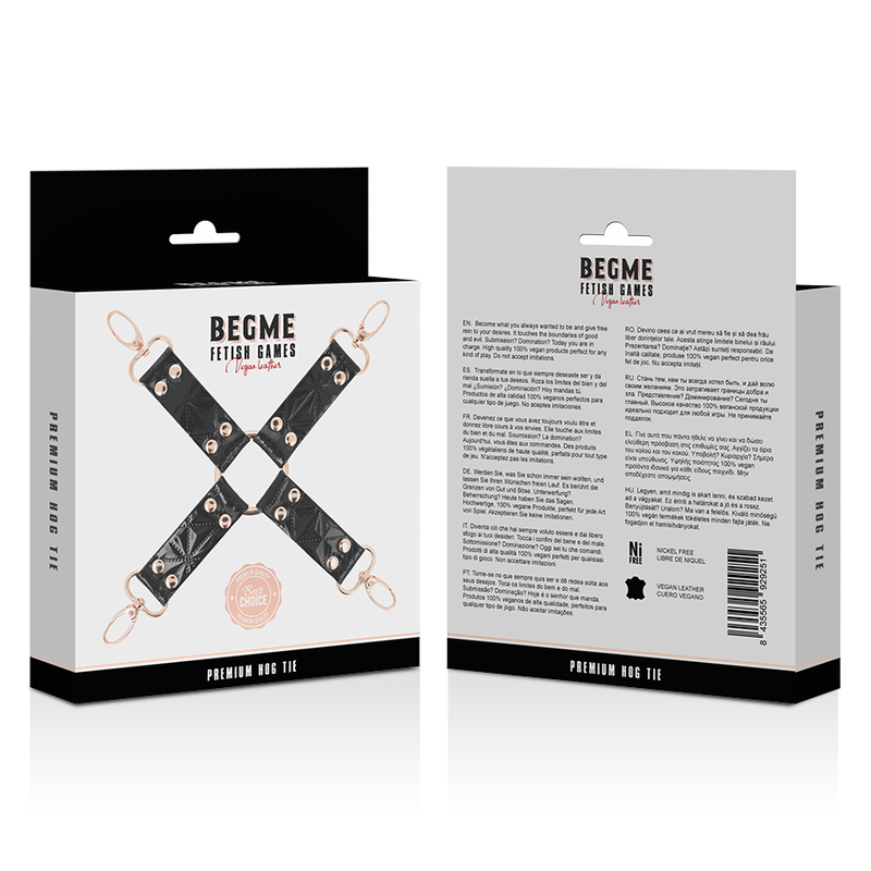 BEGME - BLACK EDITION CRAVATE EN CUIR VEGAN – Image 5