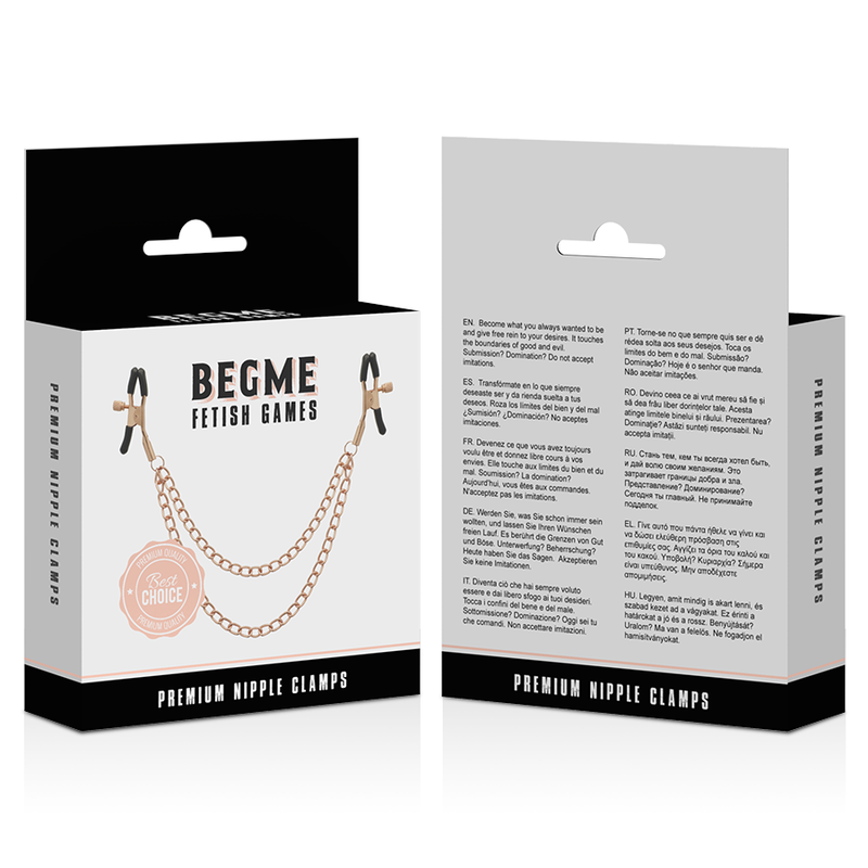 BEGME - BLACK EDITION PREMIUM PINCES À TÉTONS AVEC CHAÎNE – Image 3