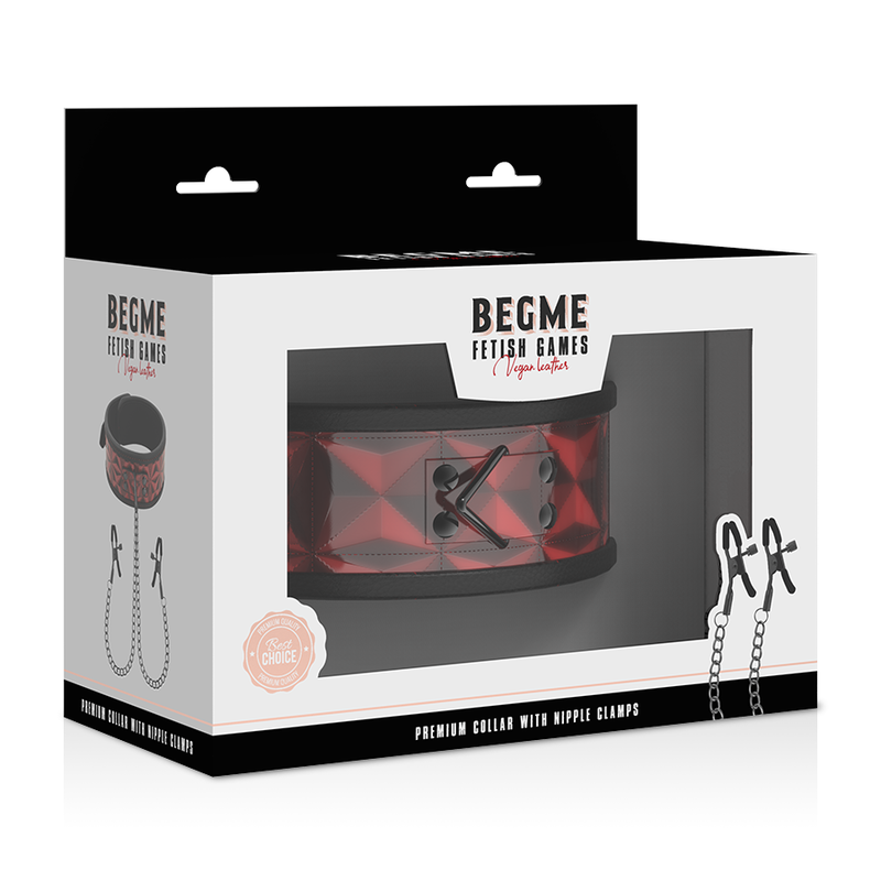 BEGME - COLAR EDIO VERMELHA COM BRAADEIRAS COM FORRO DE NEOPRENE - Image 7