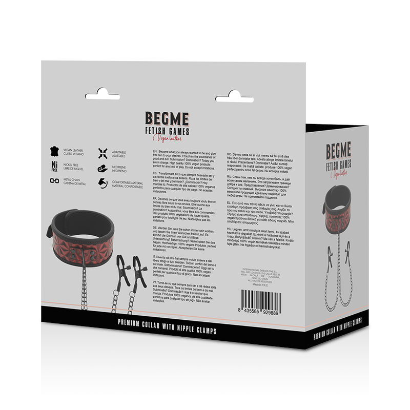 BEGME - COLAR EDIO VERMELHA COM BRAADEIRAS COM FORRO DE NEOPRENE - Image 8