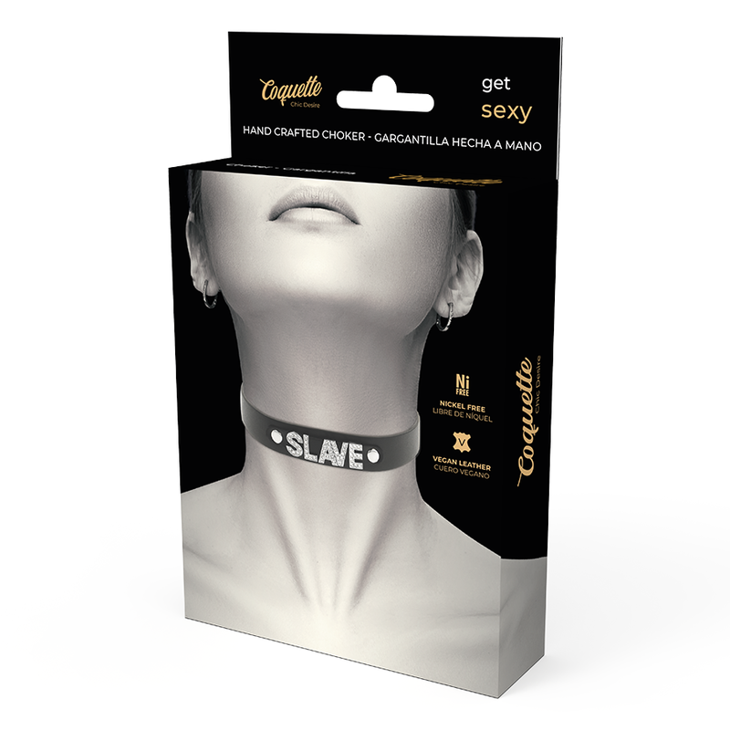 COQUETTE CHIC DESIRE - SKLAVEN-HALSBAND AUS VEGANEM LEDER – Bild 3
