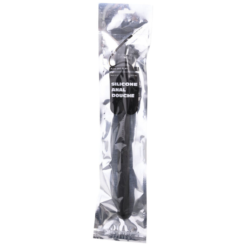 ALL BLACK - DOCCIA ANALE IN SILICONE SISTEMA STOPPER 27 CM - immagine 2