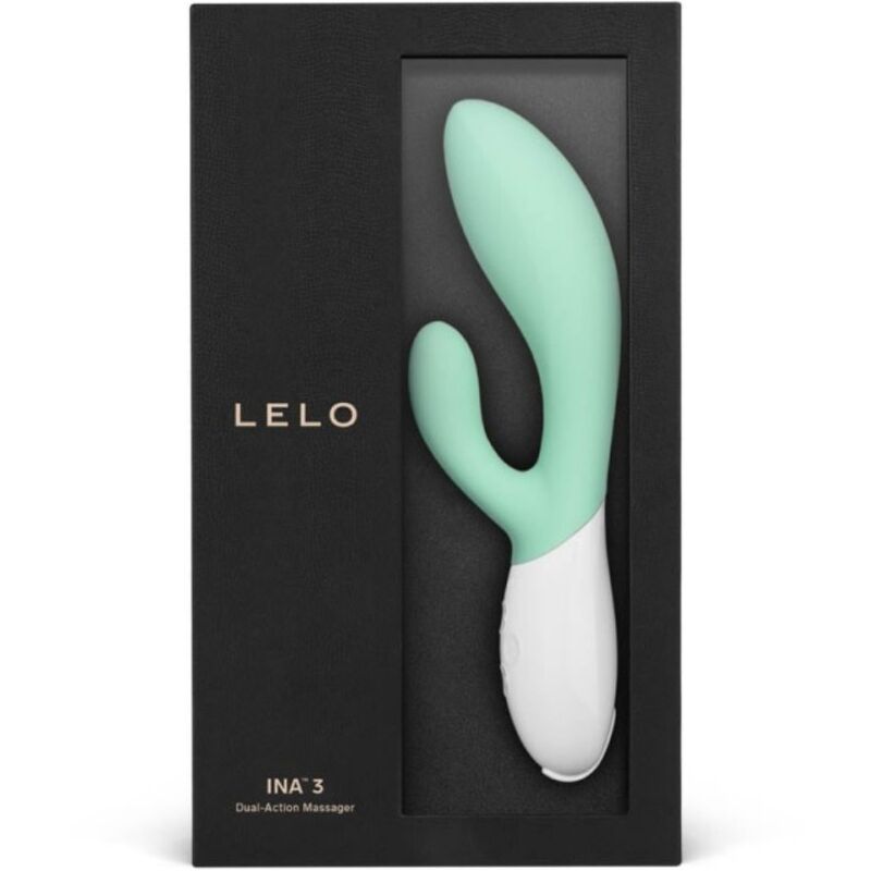 LELO - INA 3 GREEN RABBIT VIBRATOR LUXURY SEAWEED - Image 3