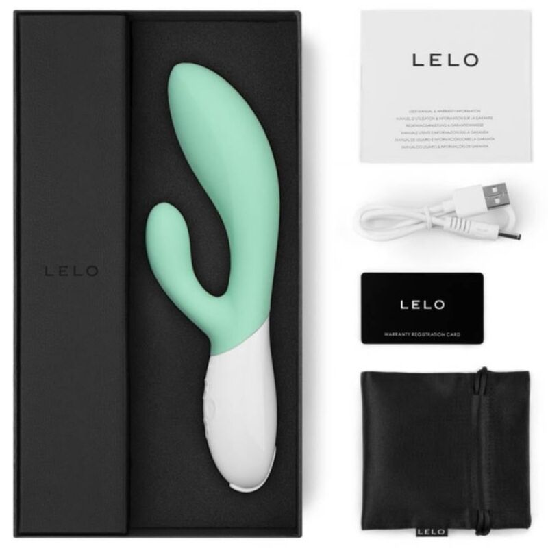 LELO - INA 3 GREEN RABBIT VIBRATOR LUXURY SEAWEED - Image 5