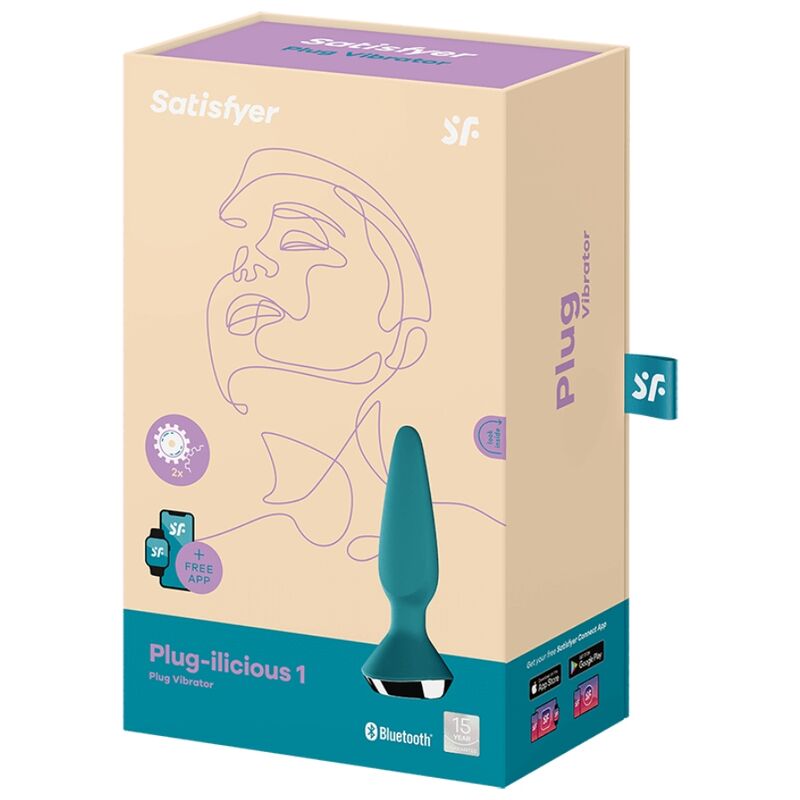 SATISFYER - VIBRATEUR PLUG ILICIOUS 1 PLUG VERT – Image 4