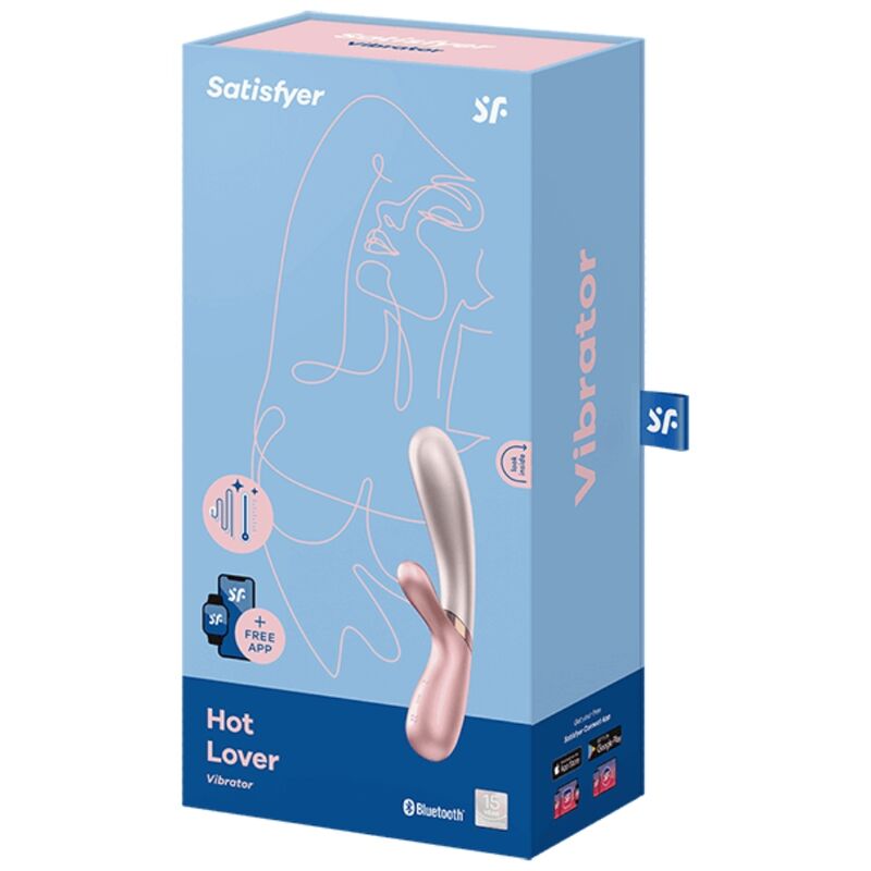 SATISFYER - VIBRATEUR HOT LOVER ROSE & BEIGE – Image 3