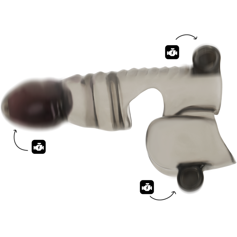 OHMAMA - FUNDA PENE Y TESTÍCULOS 3 MOTORES - Imagen 3