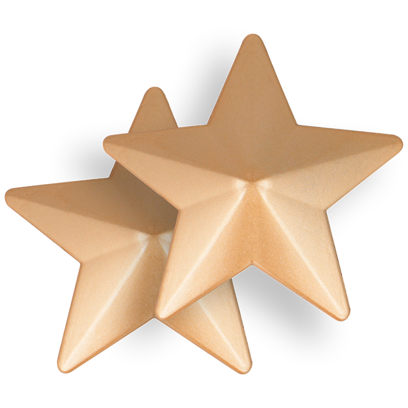 COQUETTE CHIC DESIRE - NIPPLE COVERS GOLDEN STARS - Image 4