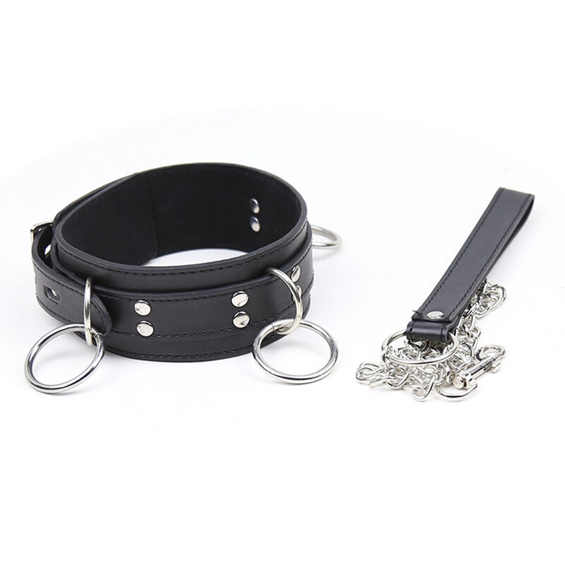 OHMAMA FETISH - COLLANA DI SOTTOMISSIONE CON 3 ANELLI - immagine 5
