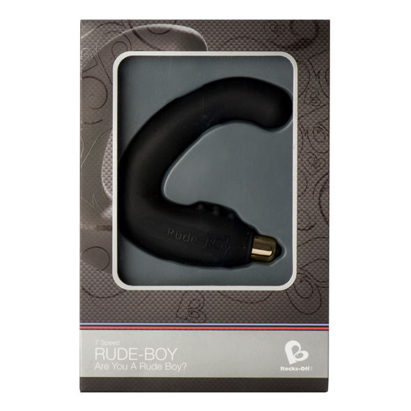ROCKS-OFF - RUDE-BOY MASAJEADOR DEL PUNTO G MASCULINO 7 V NEGRO - Imagen 2