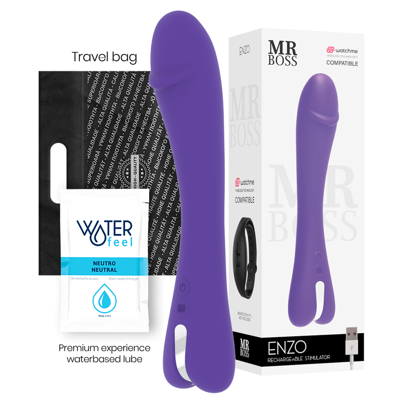 MR BOSS - ENZO VIBRADOR + CONTROLO REMOTO WATCHME - Image 2