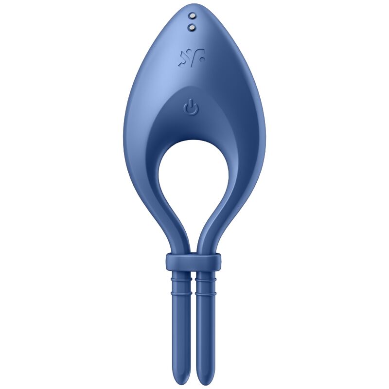 SATISFYER - APPLICATION BULLSEYE RING VIBRATOR BLEU – Image 2