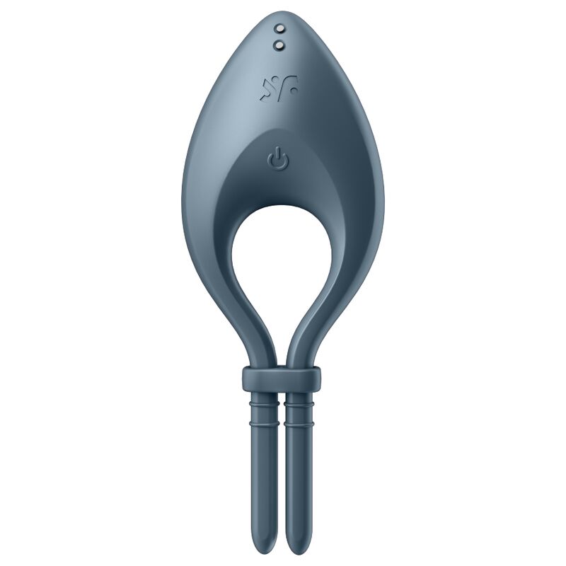 SATISFYER - APPLICATION BULLSEYE RING VIBRATOR GRIS – Image 2