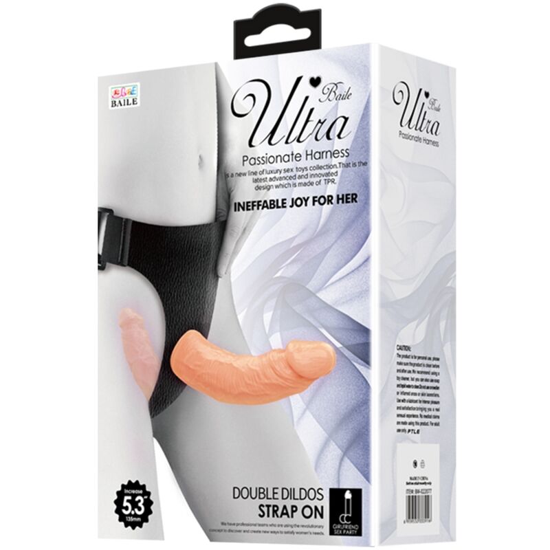 BAILE - ULTRA APAIXONADO DILDOS DUPLOS COM ARNÊS - Image 3