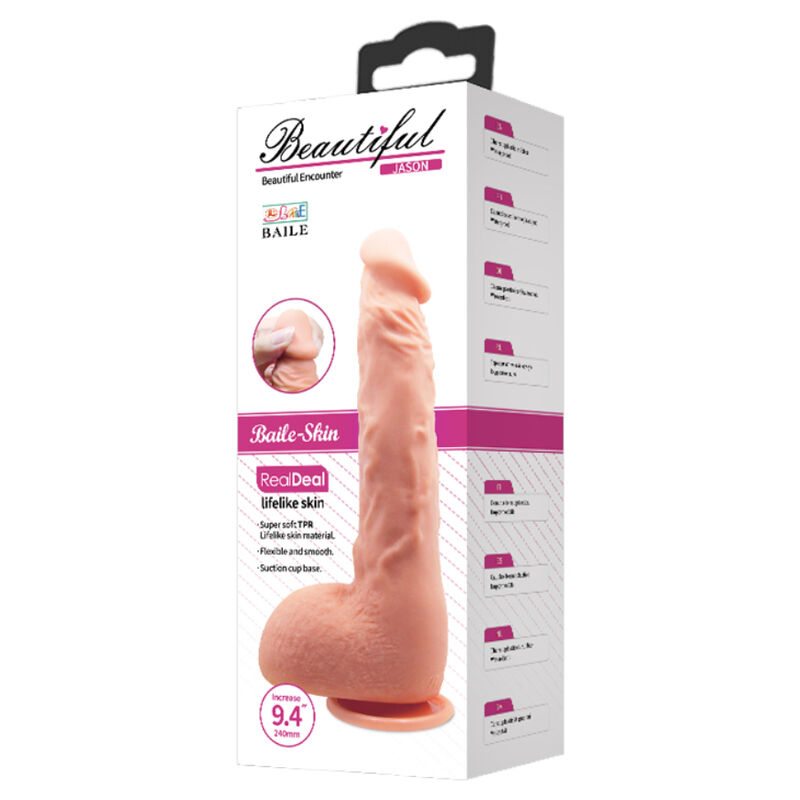 BAILE - REALISTISCHER DILDO JASON NATUR 24 CM – Bild 3