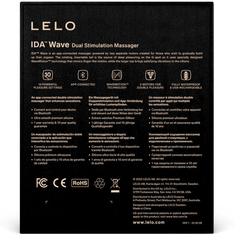 LELO - MASSEUR POUR COUPLES LELO - IDA WAVE NOIR – Image 5