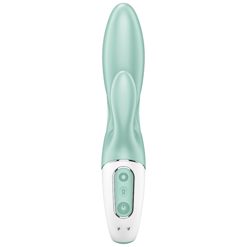 SATISFYER - AIR PUMP BUNNY 5+ APPLICATION GONFLABLE LAPIN VIBRATEUR VERT – Image 2