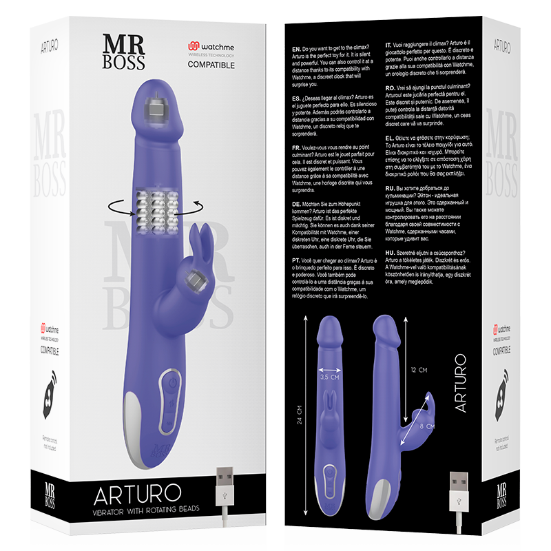MR BOSS - ARTURO VIBRATOR & ROTATOR + WATCHME-FERNBEDIENUNG – Bild 3