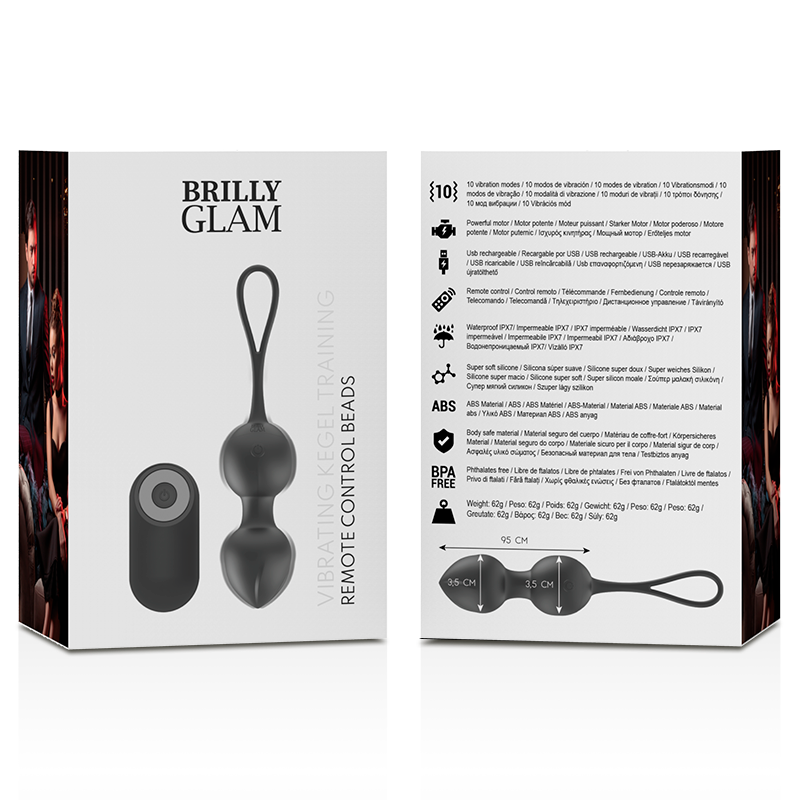 BRILLY GLAM - VIBRIERENDE KEGELPERLEN FERNBEDIENUNG - Image 9
