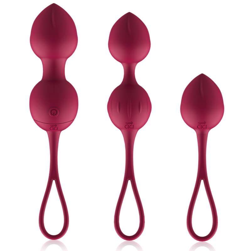 CICI BEAUTY - CONTROLE REMOTO PREMIUM SILICONE 3 VIBRANTES KEGEL BEADS - Image 2