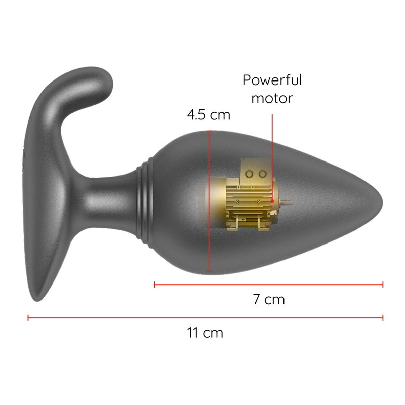 ONINDER - RIO PLUG ANAL VIBRADOR NEGRO - APP GRATUITA - Imagen 5