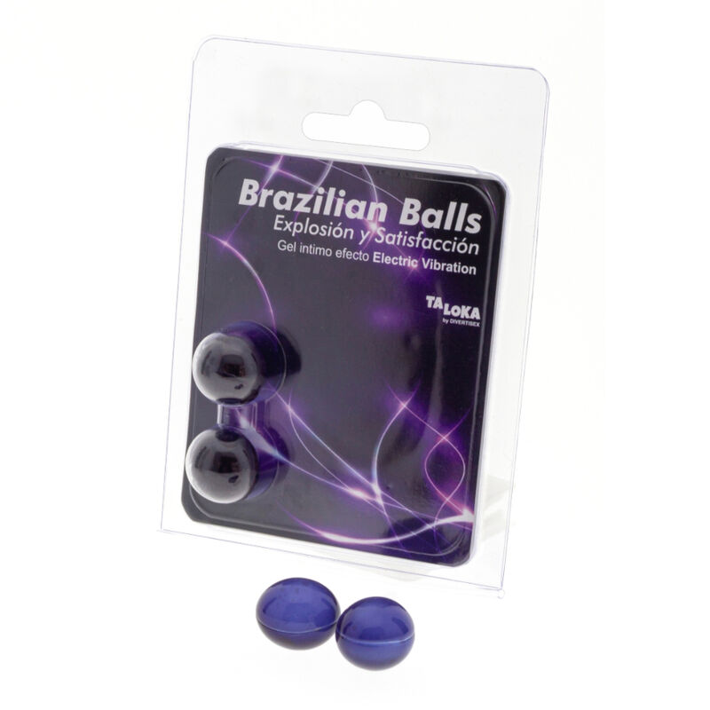 TALOKA - 2 BALLES BRÉSILIENNES EFFET VIBRANT ÉLECTRIQUE GEL EXCITANT – Image 2