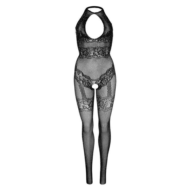 LEG AVENUE - BODYSTOCKING DE RED SIN COSTURAS TALLA ÚNICA - NEGRO - Imagen 2