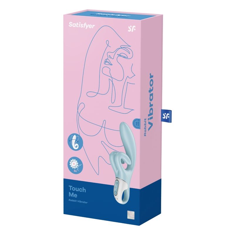 SATISFYER - VIBRATION DE LAPIN TOUCH ME BLEU – Image 5