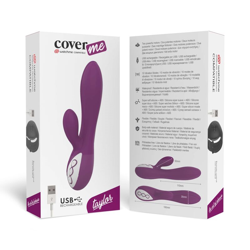 COVERME - TAYLOR VIBRADOR + MANDO CONTROL REMOTO WATCHME - Imagen 6