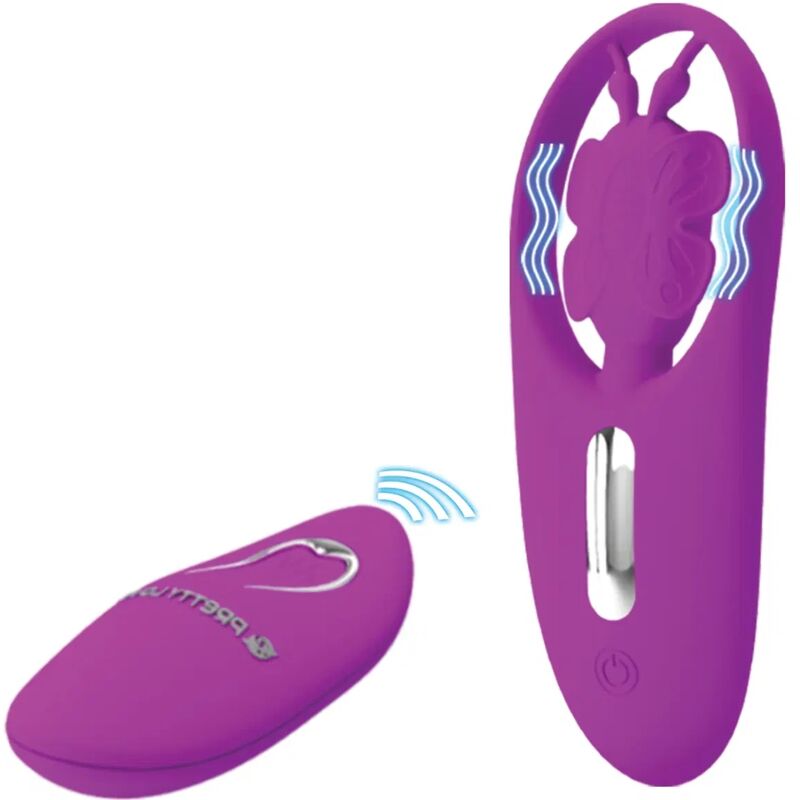 PRETTY LOVE - STIMULATEUR PAPILLON DANCING POUR CULOTTES AVEC TÉLÉCOMMANDE LILAS – Image 3