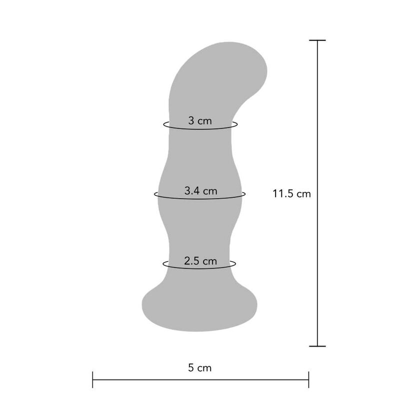 TOYJOY - THE GLEAMING BUTTPLUG IN VETRO VIBRANTE - immagine 2