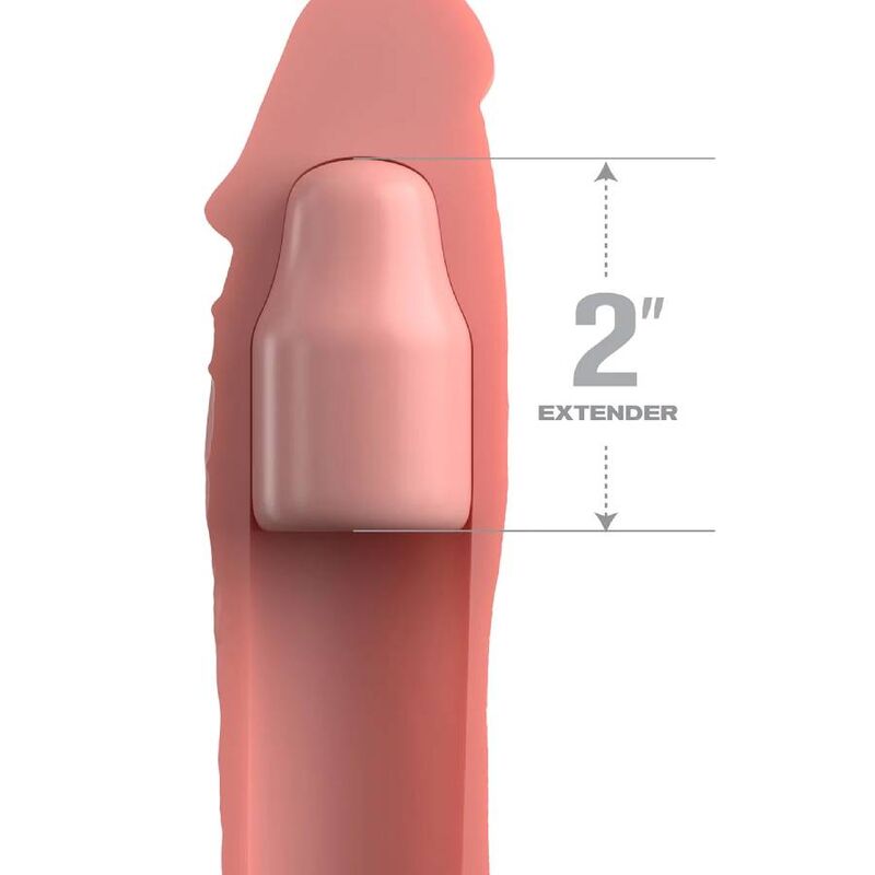 FANTASY X- TENSIONS - PIPEDREAMS EXTENSIÓN W STRAP 15,24 CM SKIN - Imagen 2