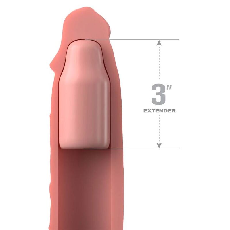 FANTASY X- TENSIONS - PIPEDREAMS SLEEVE 22,86 CM + 7,62 CM PLUG SKIN - Imagen 3