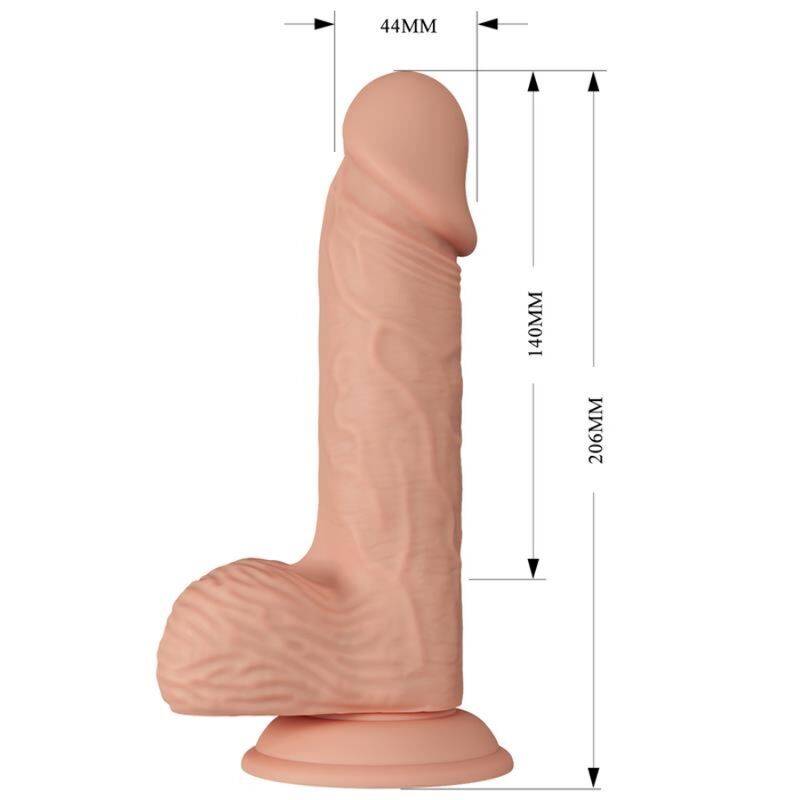 BAILE - BEAUTIFUL ENCOUNTER CATOBLEPAS DILDO REALÍSTICO FLEXIBLE 20.6 CM NATURAL - Imagen 6