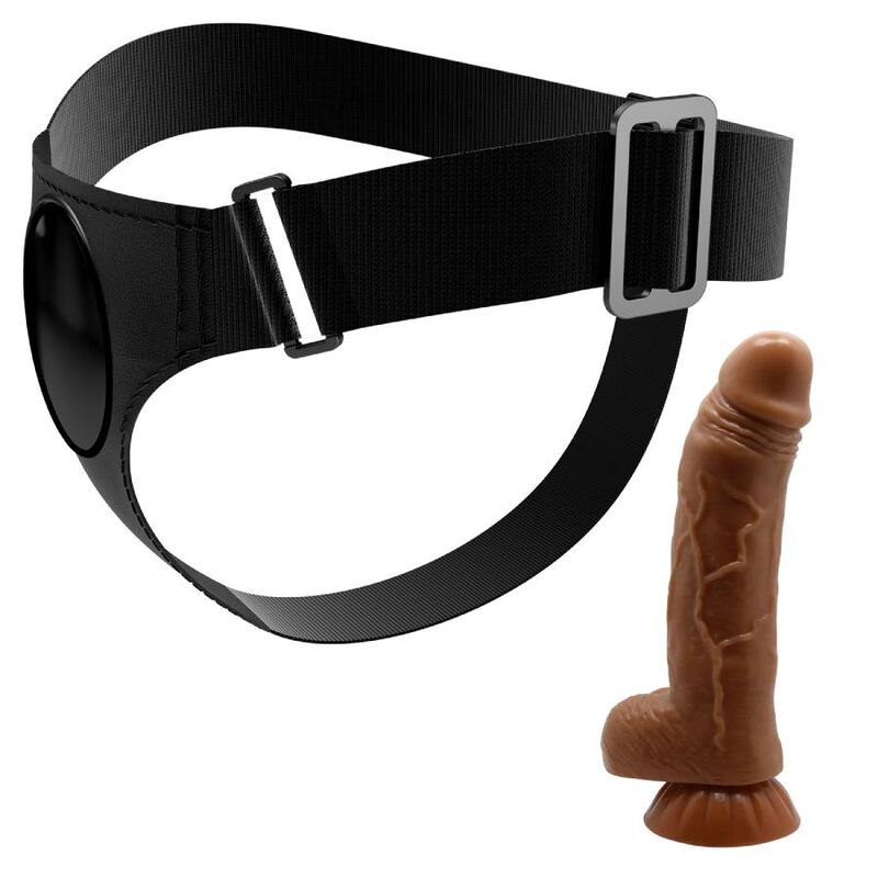 PRETTY LOVE - HARNESS BRIEFS UNIVERSAL HARNESS WITH DILDO MICHEAL 20 CM BLACK - Image 8