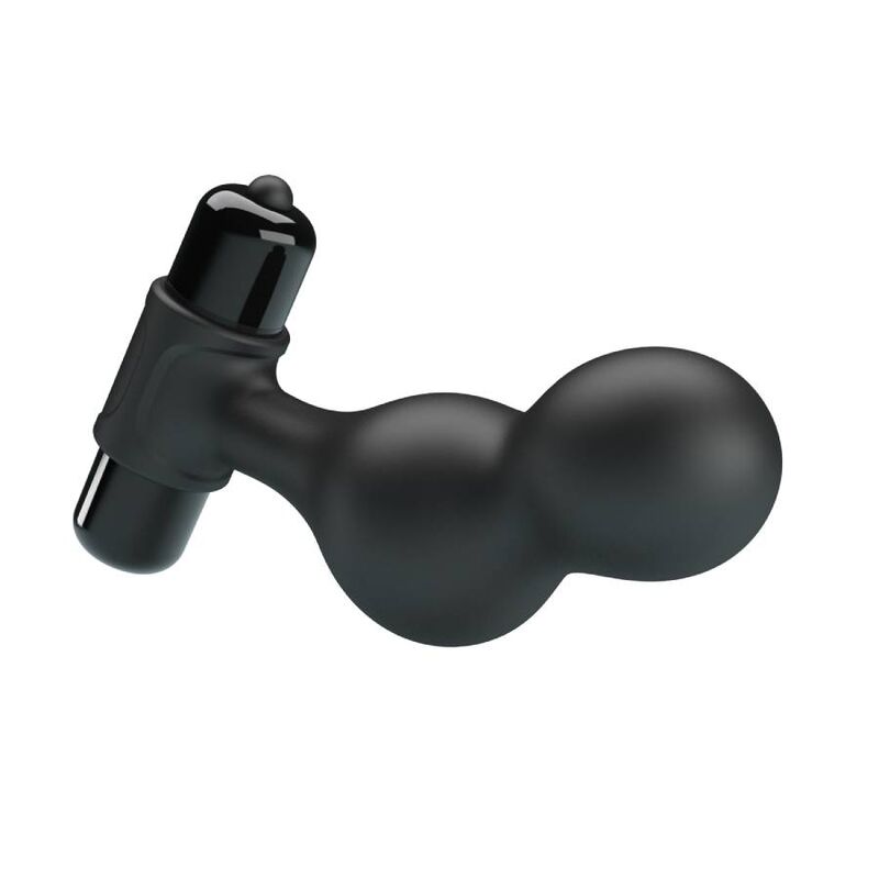 MR PLAY - PLUG ANAL VIBRADOR DE SILICONA NEGRO - Imagen 3