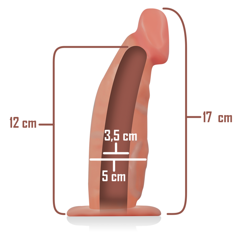 INTENSE - HARNAIS CREUX AVEC GODE 18 X 3,5 CM – Image 3