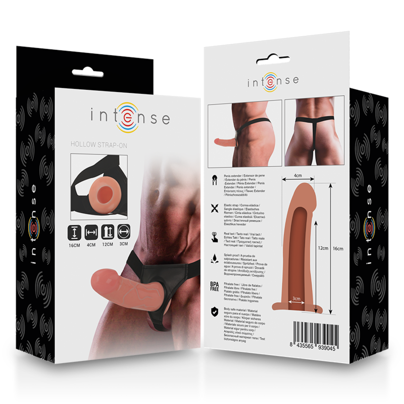 INTENSE - HARNAIS CREUX AVEC GODE 16 X 3 CM – Image 2