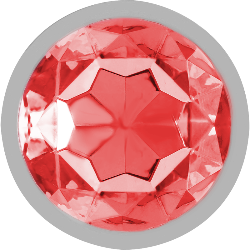 INTENSE - PLUG ANAL METAL ALUMINIO CON CRISTAL ROJO TALLA L - Imagen 5