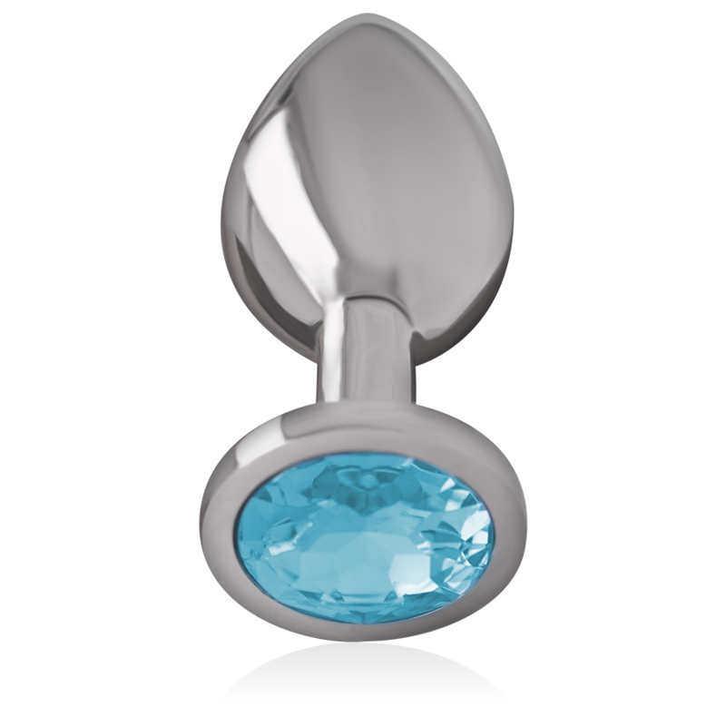 INTENSE - ALUMINUM METAL ANAL PLUG WITH BLUE CRYSTAL SIZE L - Image 6